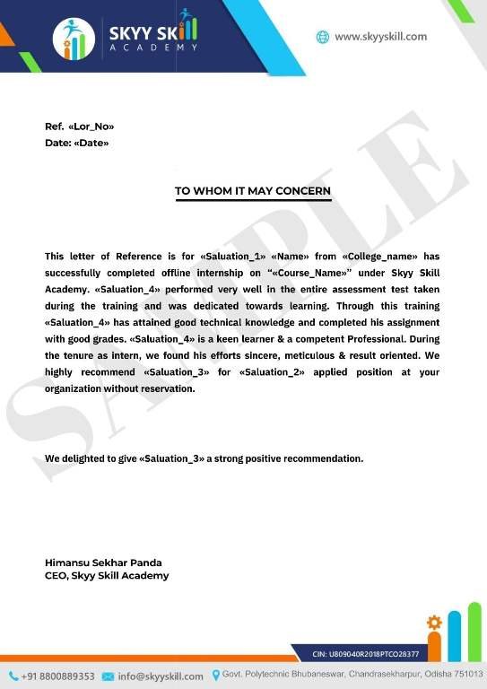 LOR Certificate
